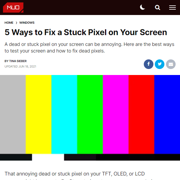 5 Ways to Fix a Stuck Pixel on Your Screen
